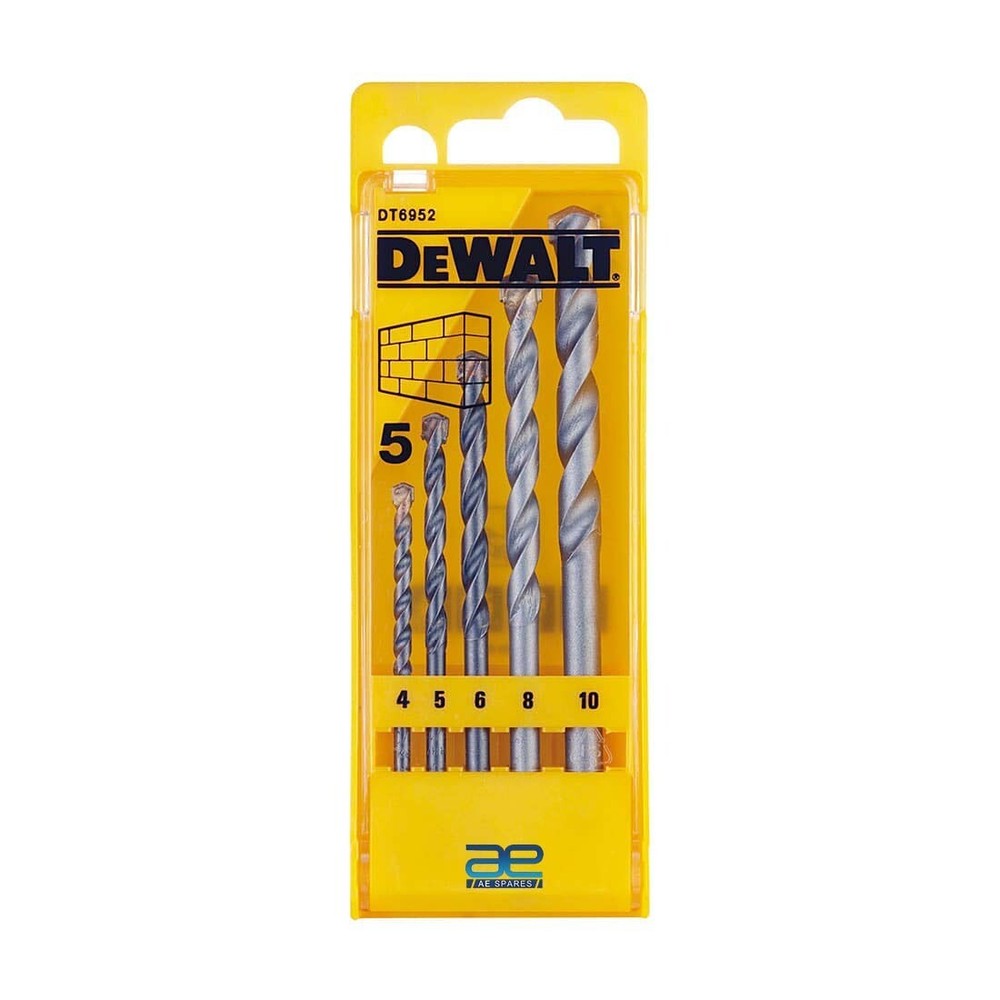 5 Pcs Masonry Drills Bit Cassette