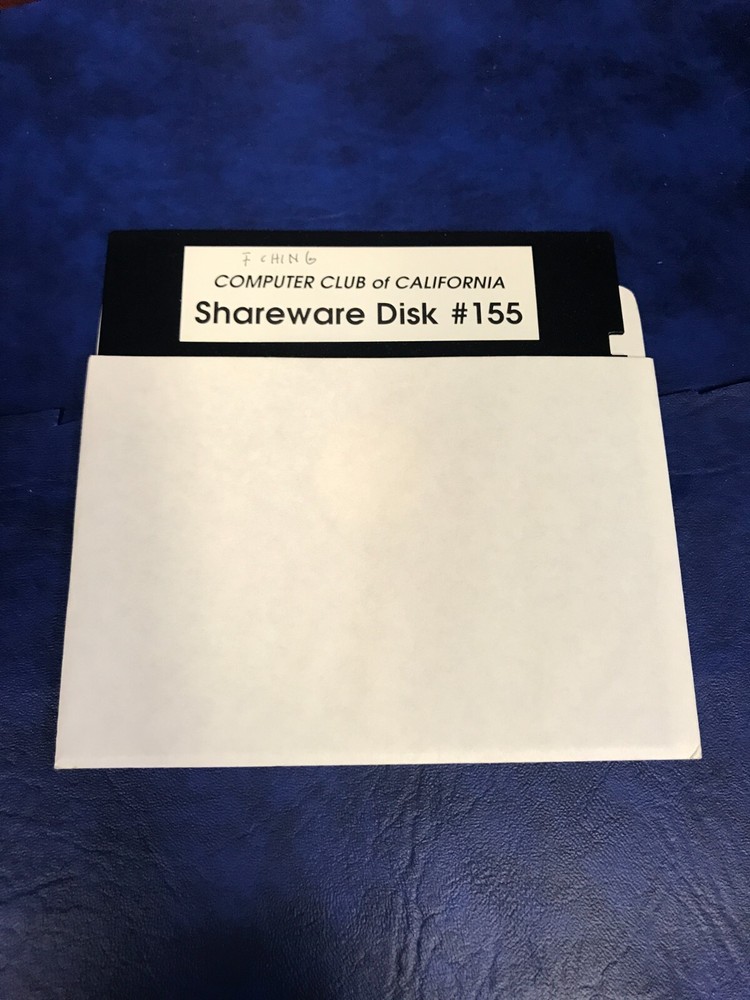 Vintage Software Shareware Disk #155 on 5.25" Disk