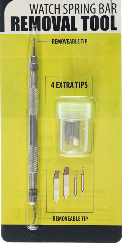 Professional Watch Spring Bar Tool Set w/ Replaceable Tips (4 Extra Pins) JT6203