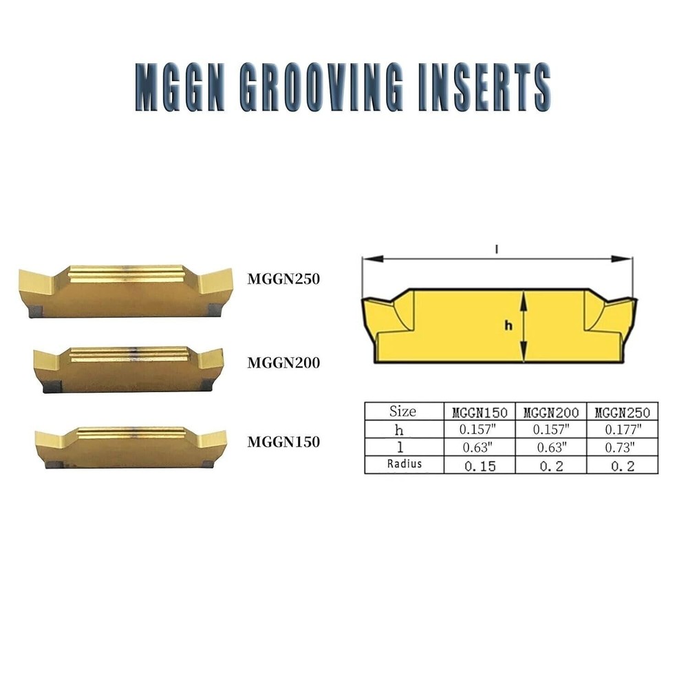 MGIVR 2016-2 Internal Grooving Lathe Cutting Tool Holder +10PCS MGGN200 Insert