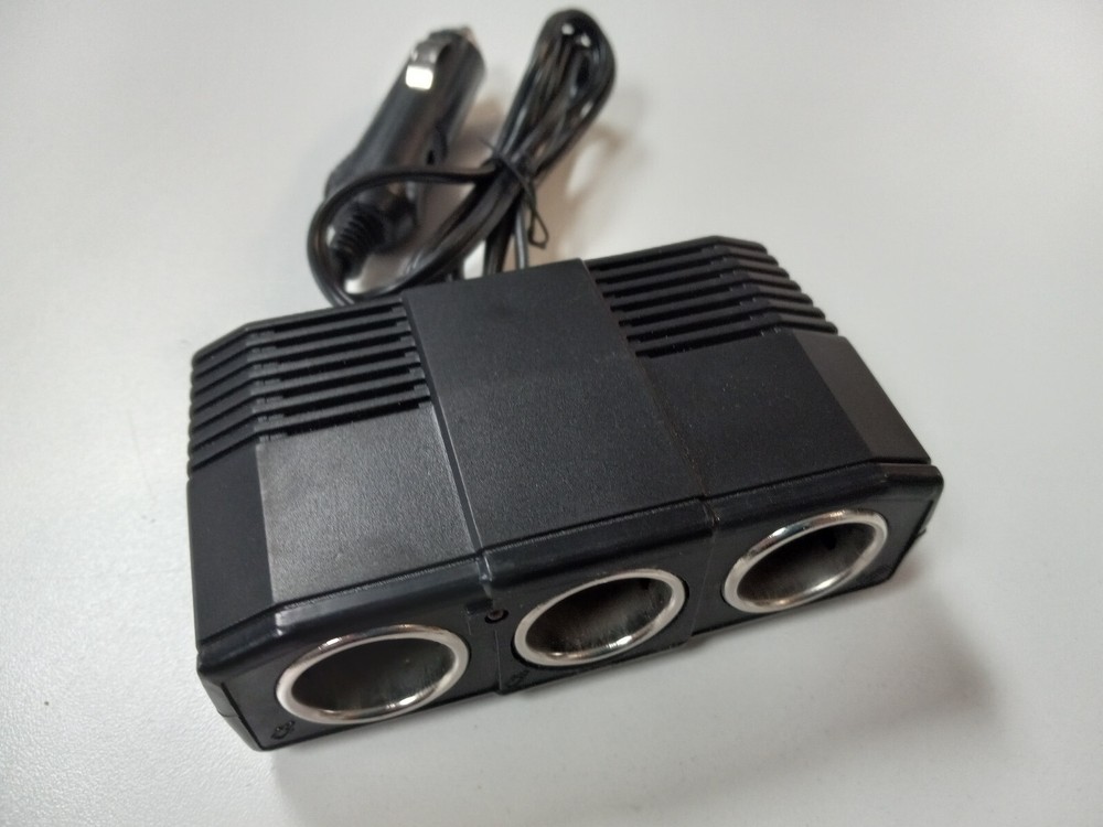 ProTrucker Accessory 12V DC 3-Hole Socket Cigarette Lighter Expander 1X3 Adapter