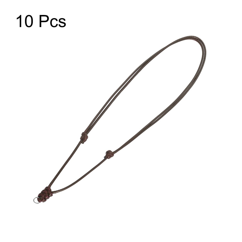 10pcs for Adjustable Neck Ropes 2mm 18-30" Brown