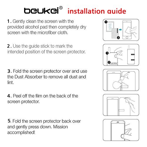 (3 Pack) Compatible for BLU View 4 (B135DL) Screen Protector Tempered