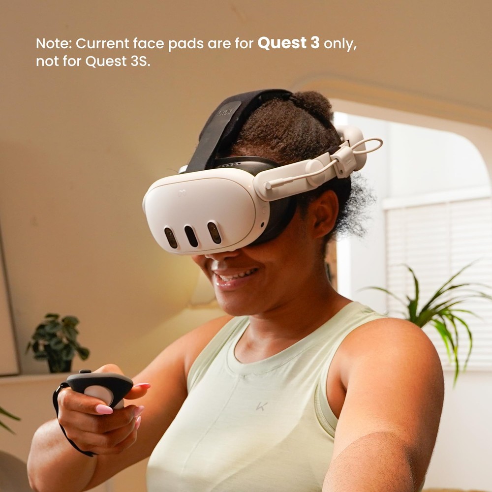V3 Interface,2 Face Pads with Meta/Oculus Quest 3 Accessories, NOT for Quest 3S