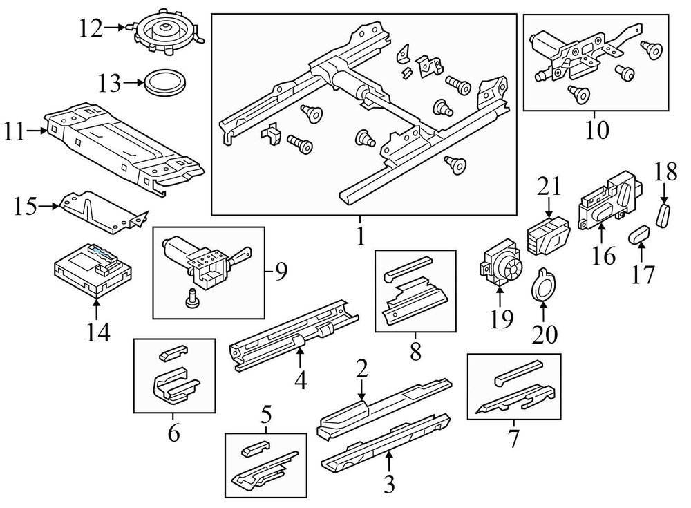 2011-2018 VW TOUAREG - Front SEAT Control Module 4H0959760E