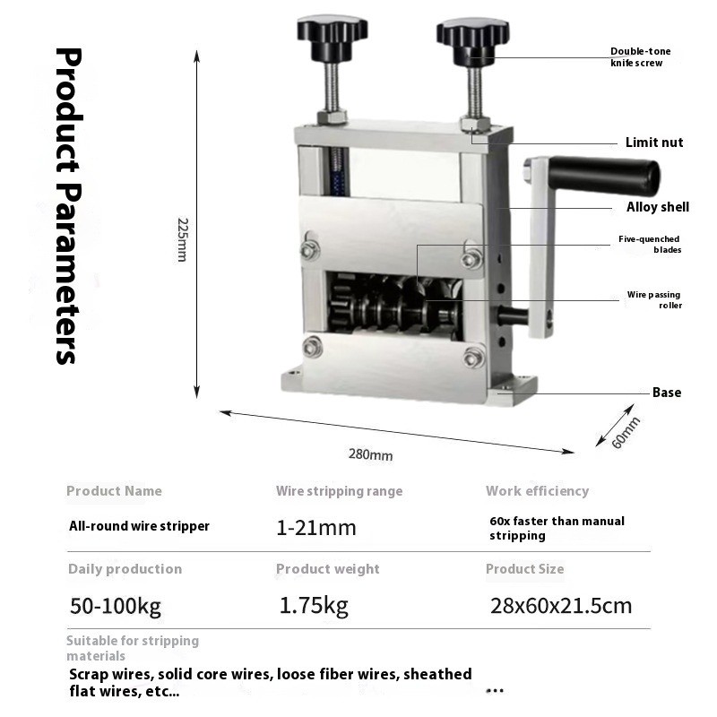 Electric Wire Stripper Machine Scrap Copper Recycling