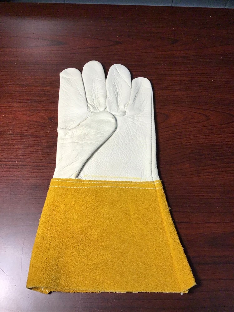 Leather Safety Gloves Size-Medium