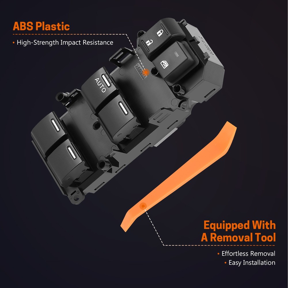 Front Driver Side Master Power Window Switch Control for Honda Accord 08-12