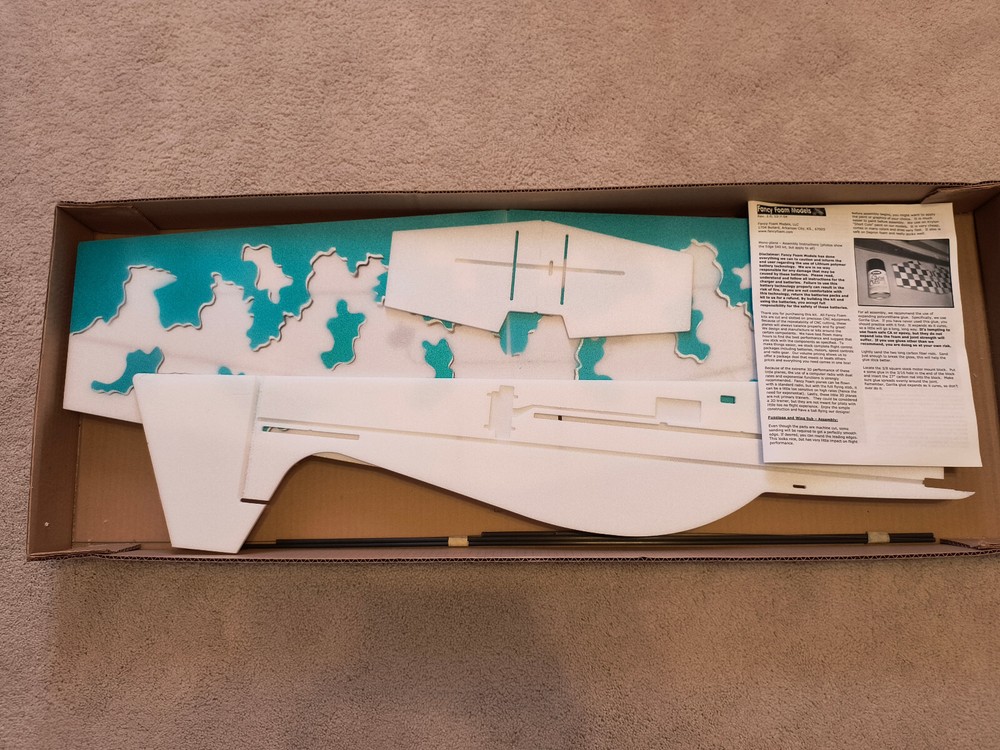 Fancy Foam Wing Span 37" Printed Includes Manual and Rods