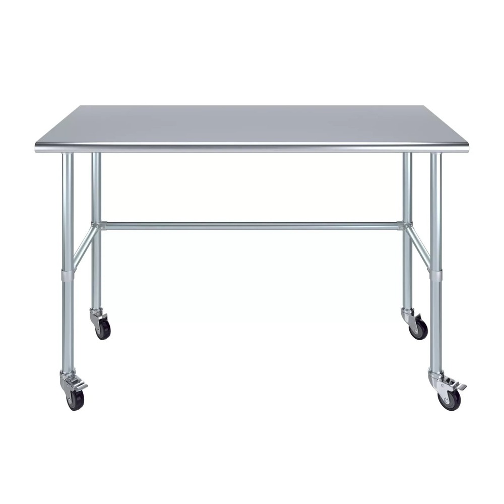 36"x30" Stainless Steel Kitchen Prep & Work Table, NSF Certified, Open Base