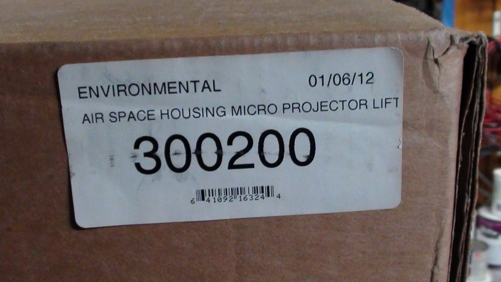 Draper 300200 Environmental Airspace Housing (White) - Ceiling projector install