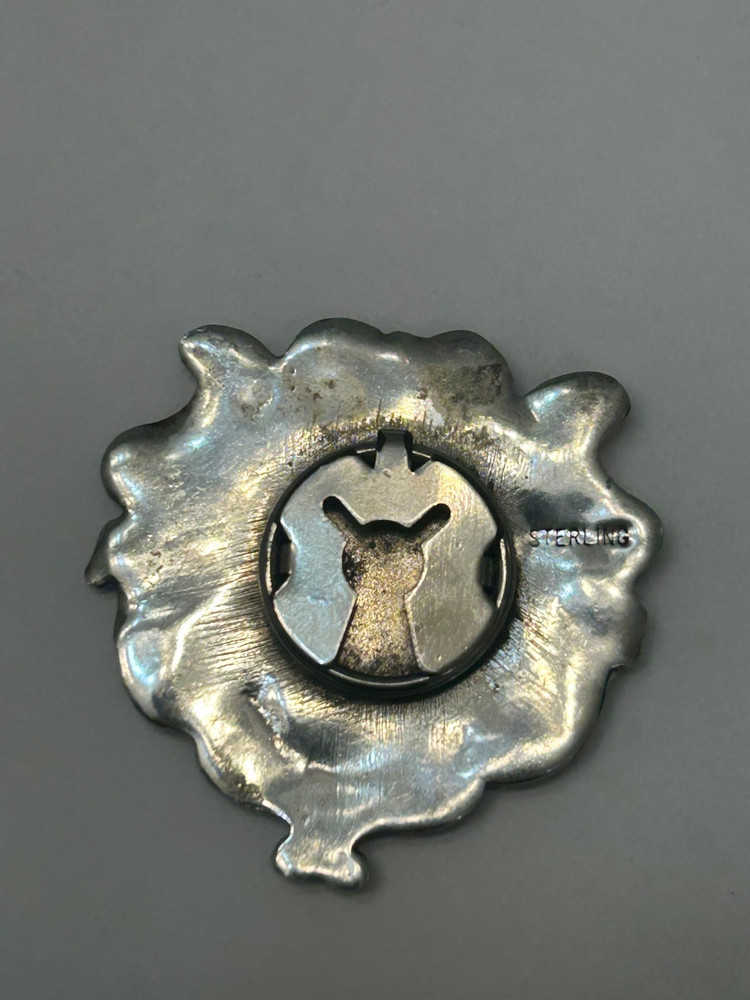 VINTAGE MONOGRAMMED "LML" STERLING SILVER BUTTON COVER