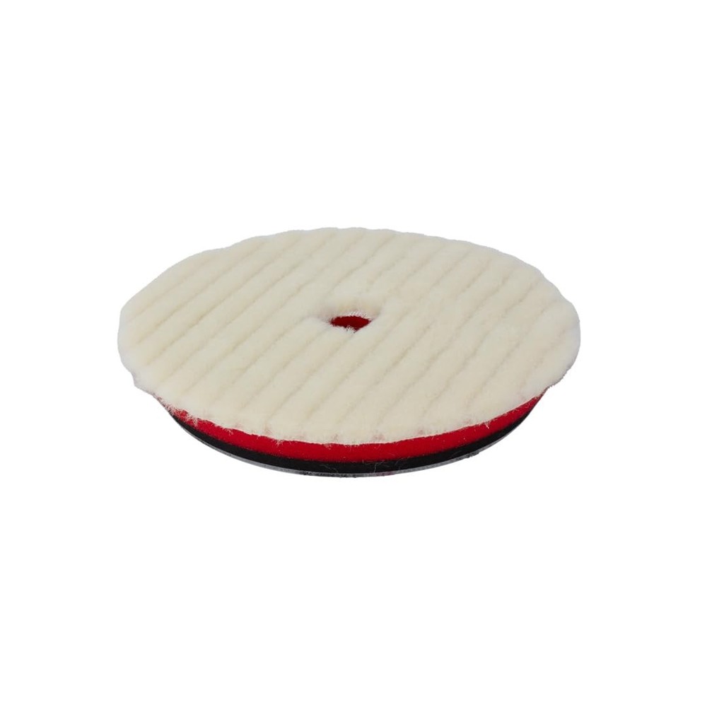5” Wool Buffing Pad for Cutting | Natural Wool | DA Polisher Compatible