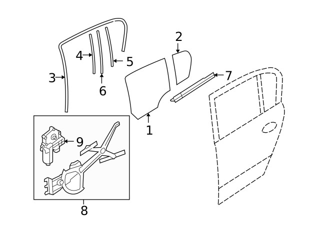 Genuine GM Seal Strip 13124161