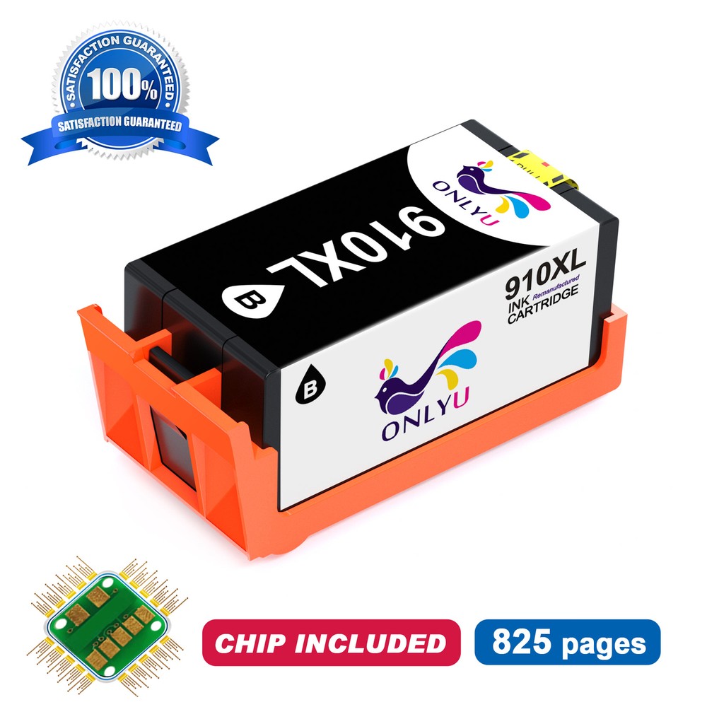 1PK 910XL Black Ink Cartridge Replacement for HP OfficeJet Pro 8010 8020 8022