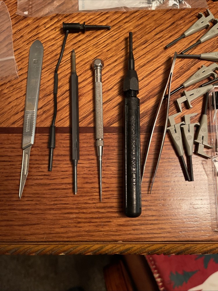 Electronics Toolbox With Tools, Various Tools, Various Testing Equipment See Pic