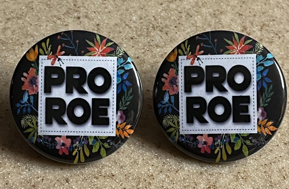 Pro-Choice Pins, 2-Pack, 1 1/2 inch. PRO-ROE