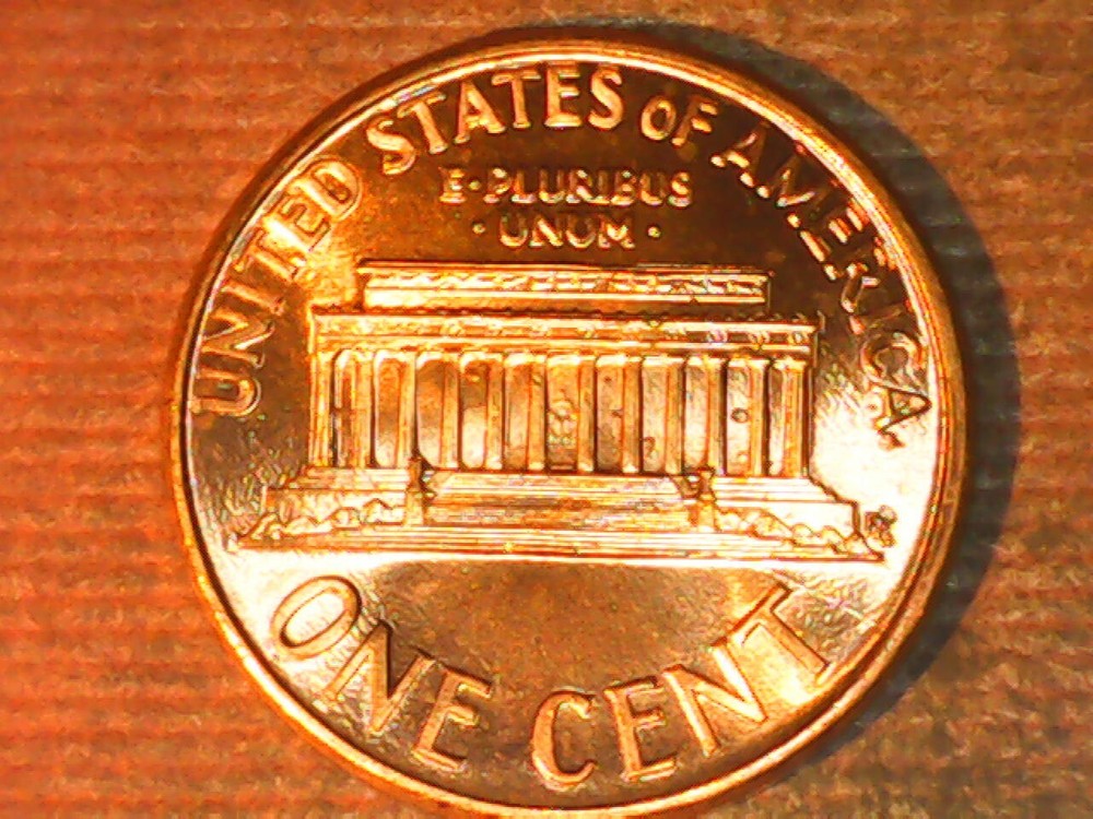 1990 Penny Die Crack Reverse
