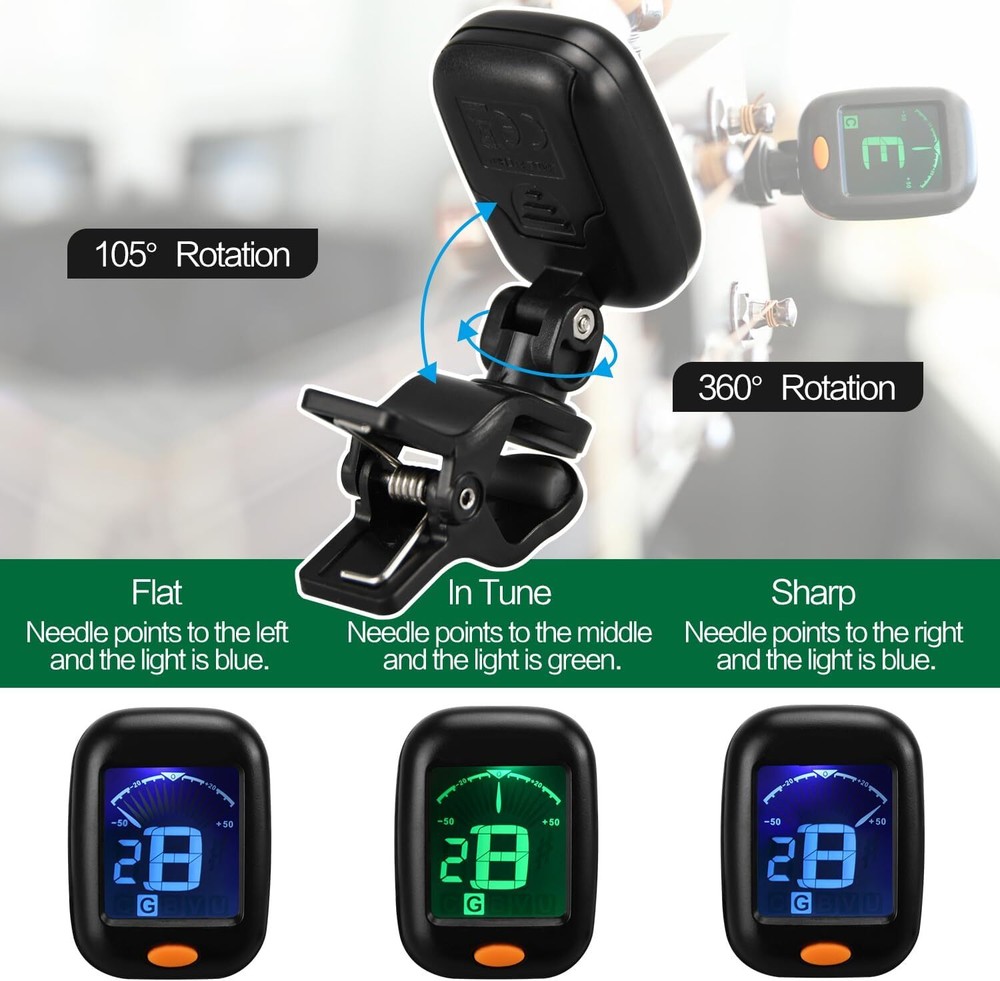 Guitar Capo Tuner Set, Accessories, Including 1 Set