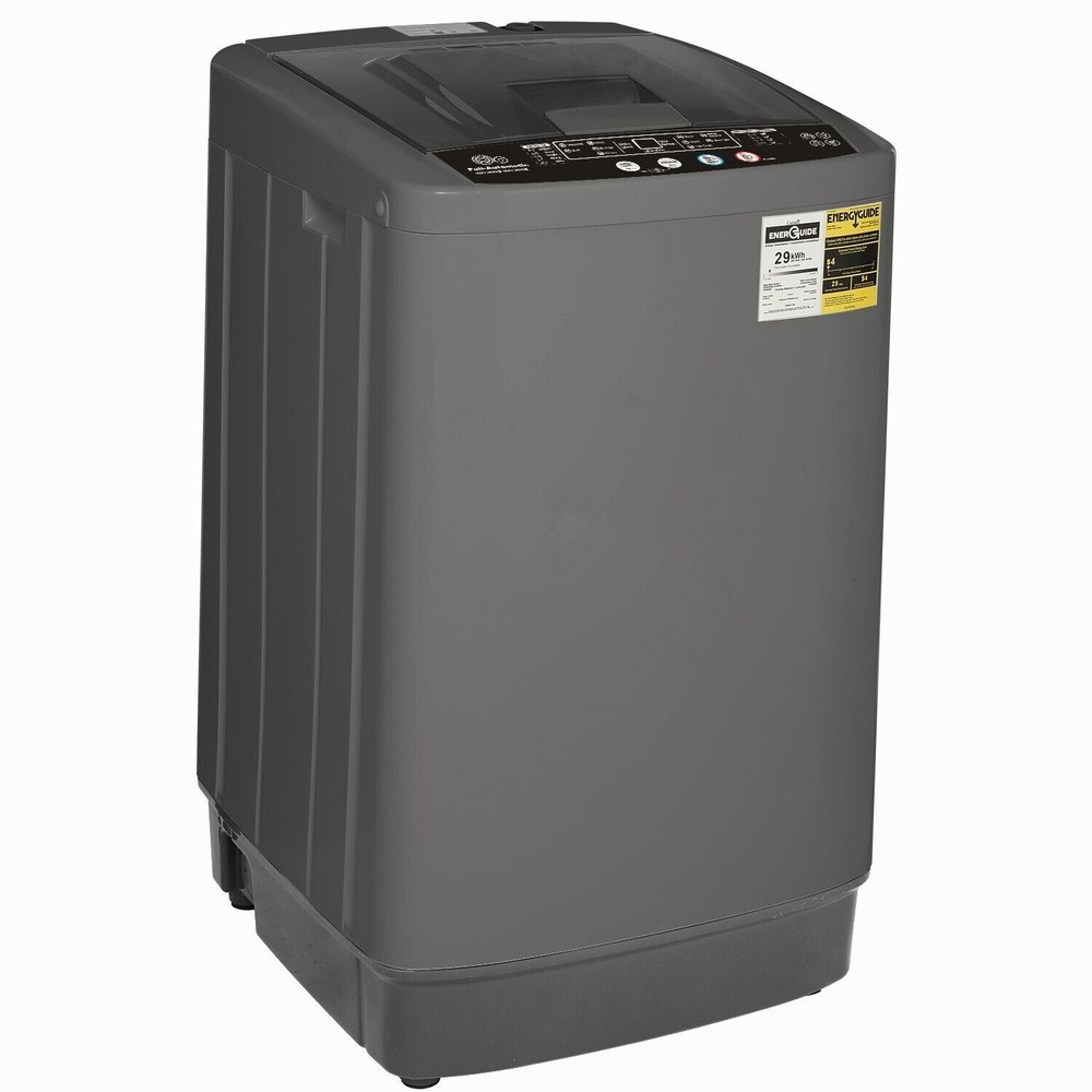 Portable Washing Machine 15.6Lbs Capacity Full-Automatic Washer w/ 10 Programs