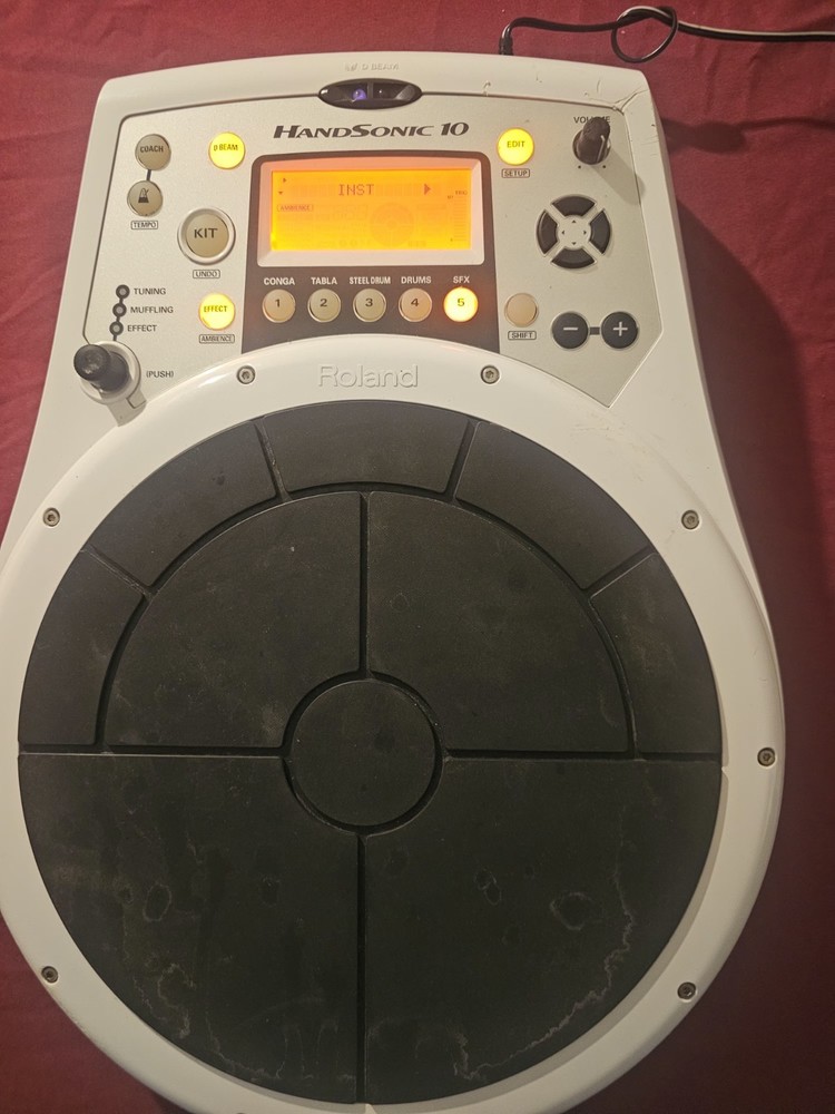 Roland HandSonic HPD-10 Electronic Percussion Pad Tested Working / Power Adapter
