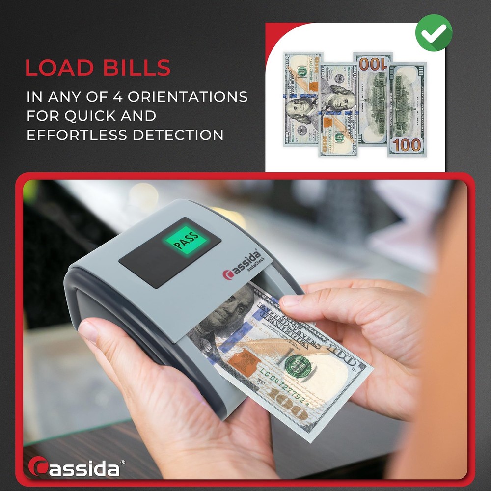 Cassida InstaCheck Counterfeit Money Detector Quick Authenticity Check