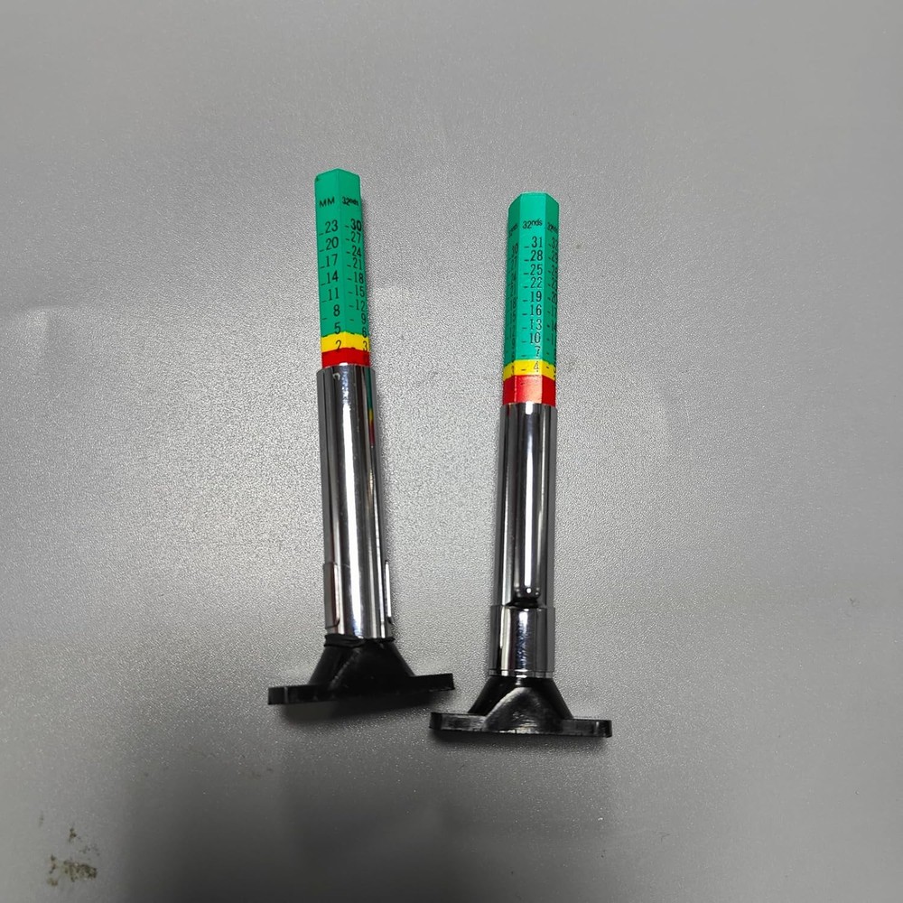 GODESON Tire Tread Depth Gauge,Two-Sided Smart Color Coded Depth...
