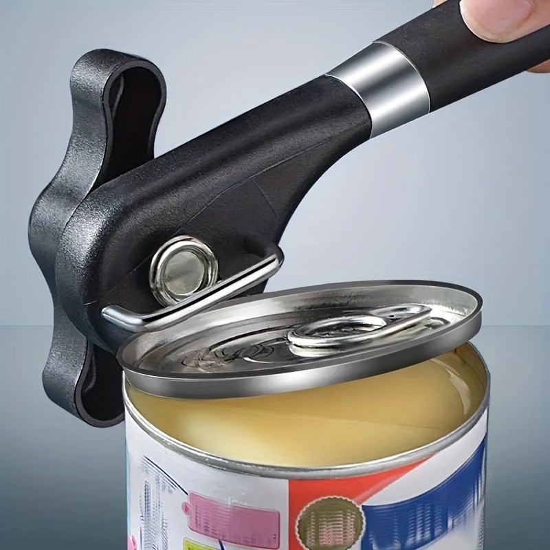 Plastic Hand-actuated Can Opener Safety Kitchen Tools Easy Grip Side Cut Manual