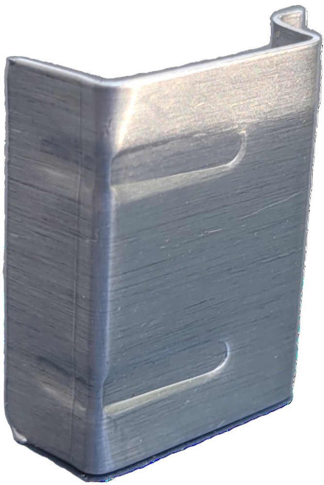 20 Pack - Square Aluminum Pull Tabs for Window Screens - Mill