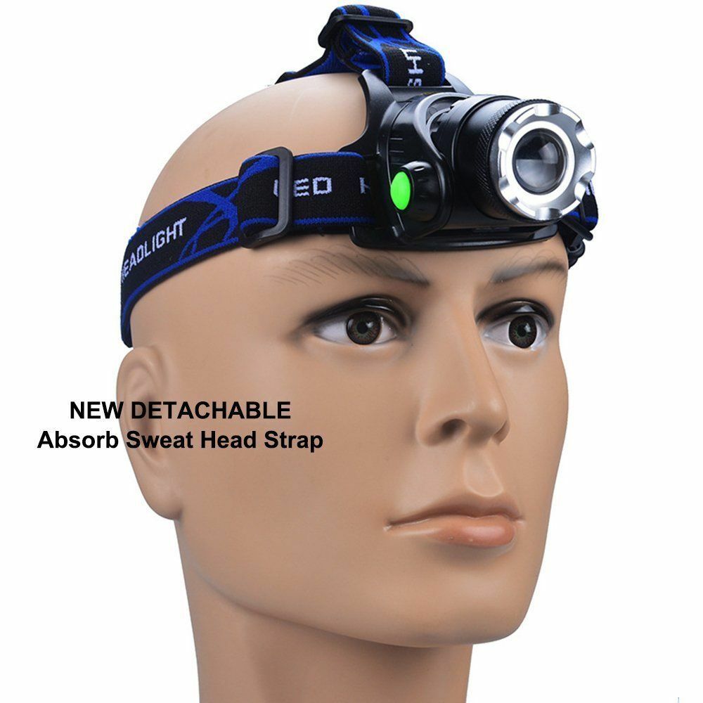 9900000LM Super Bright LED Headlamp Rechargeable Headlight Flashlight Head Torch