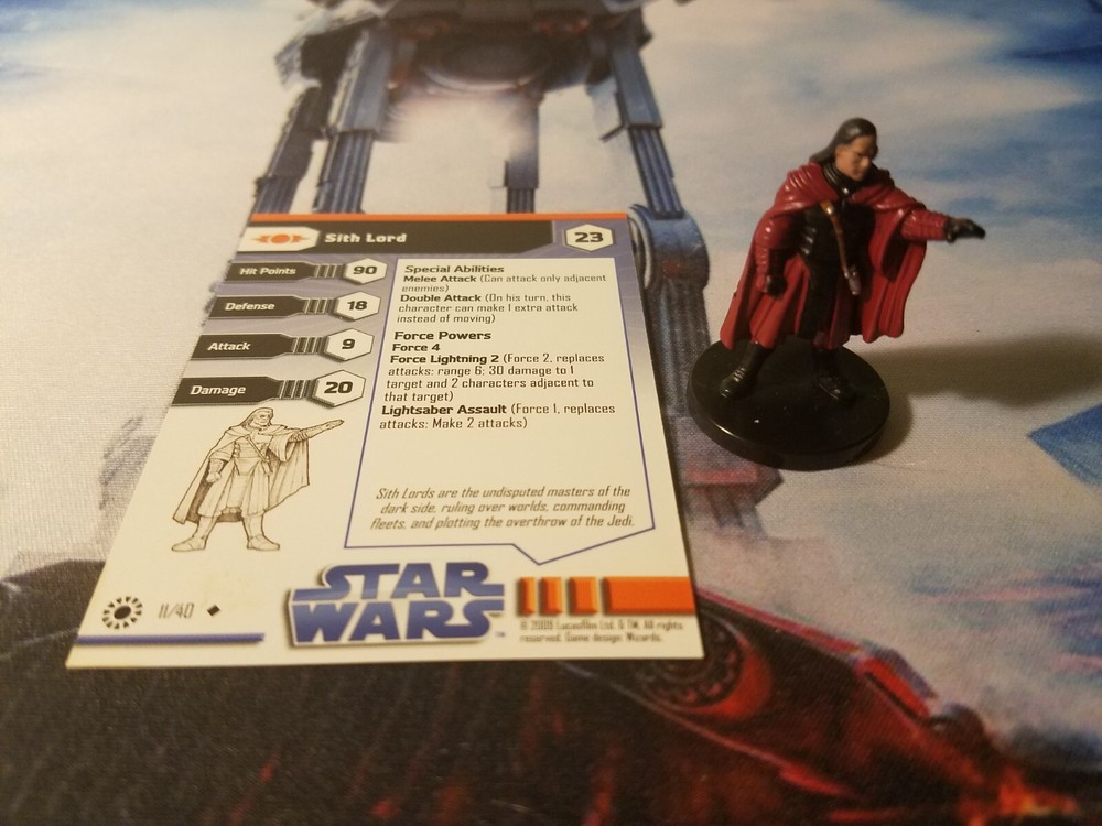 Star Wars Miniatures Jedi Academy 11 Sith Lord
