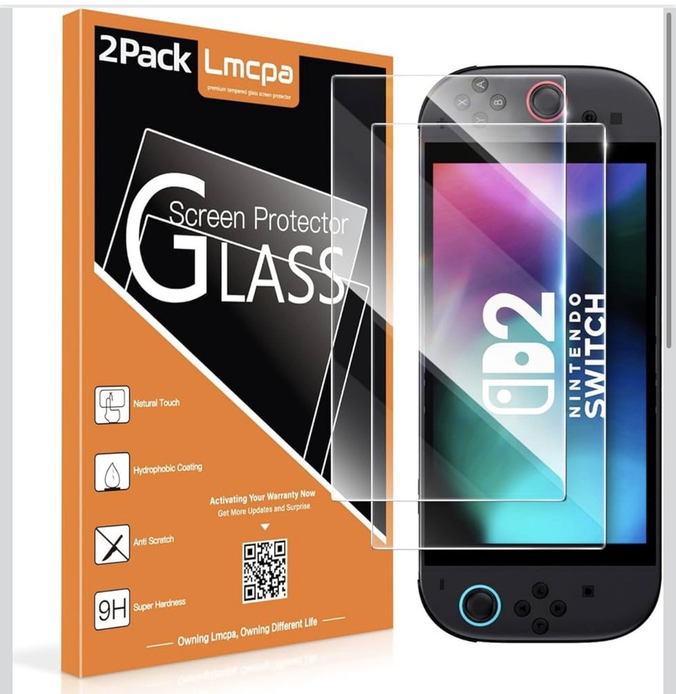 Lmcpa Nintendo Switch 2 - Glass Screen Protector - 2-pack