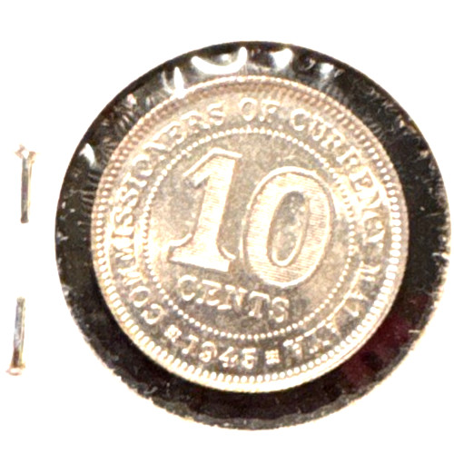 Malaya 1945 10 cents KM 4a Unc