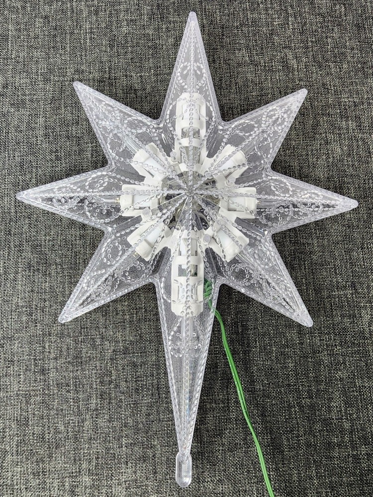 National Tree 11" Tree Top Star with Warm White Led Lights
