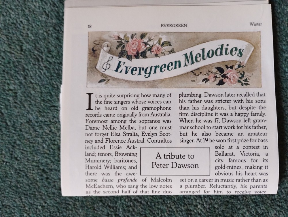 Sk13 Ephemera 1985 Article Peter Dawson