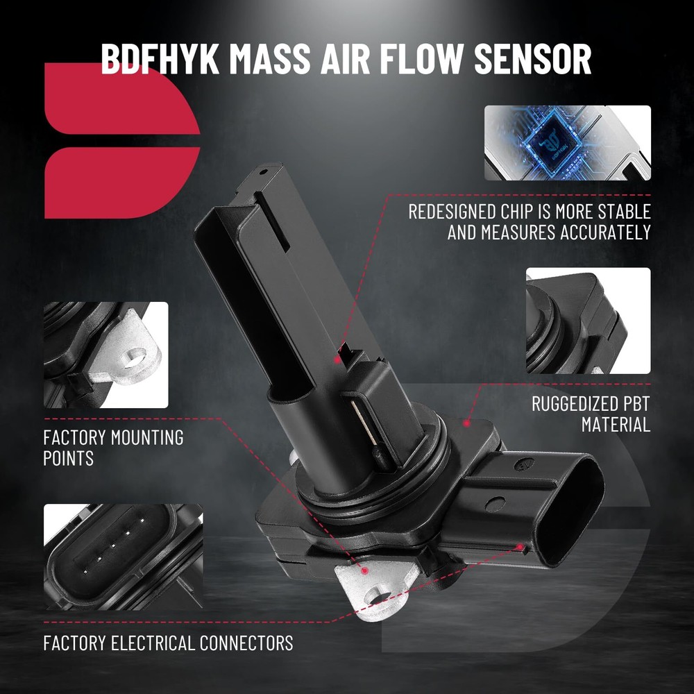 Mass Air Flow Sensor Meter MAF Sensor 197-6110 Compatible with is F 2008-2014...