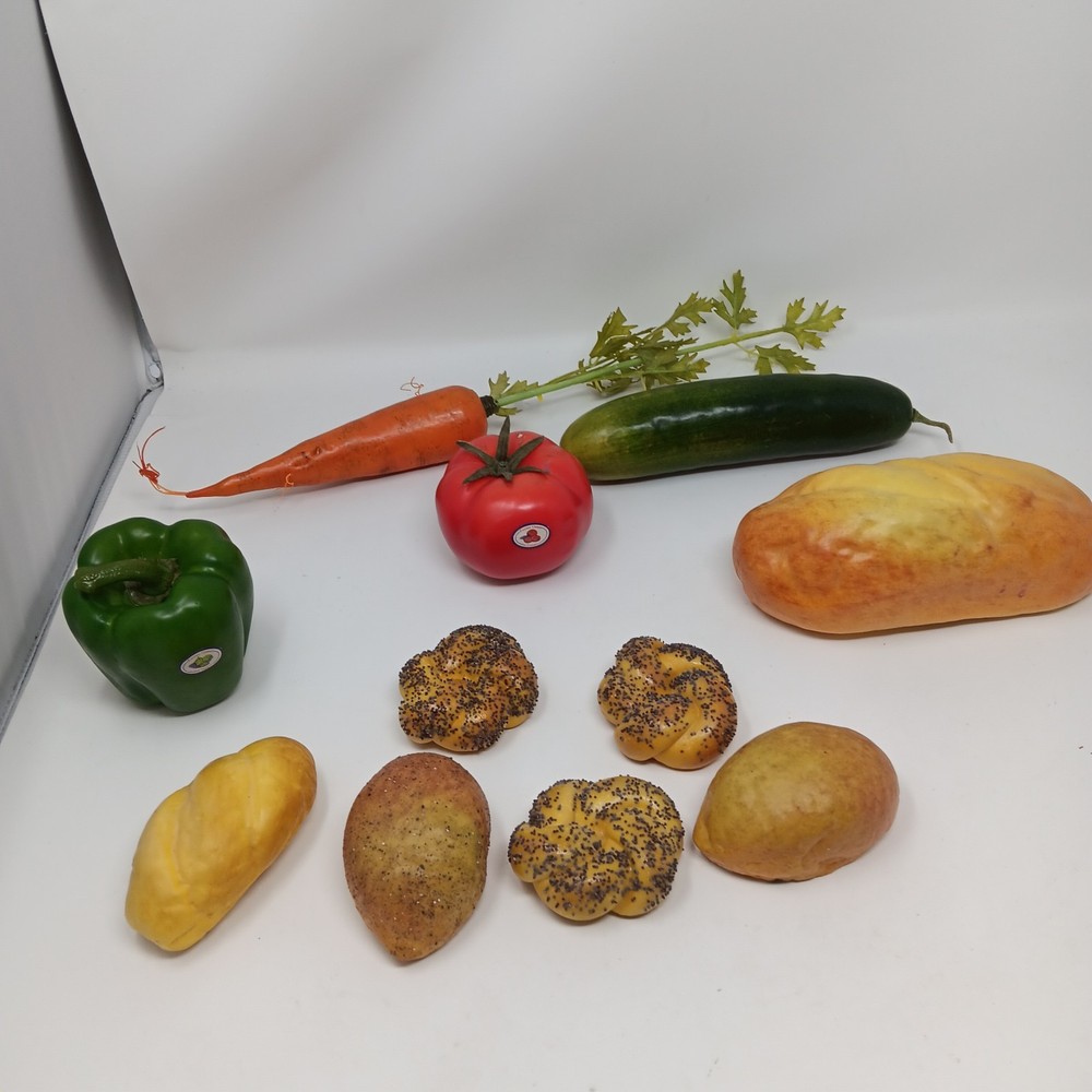 Life Like Bread And Vedgtable  Collection For Display