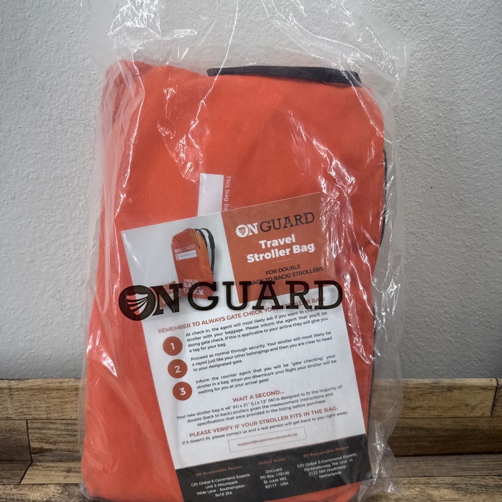 OnGuard Double Stroller Travel Bag Waterproof Rip Resistant Polyester Compact