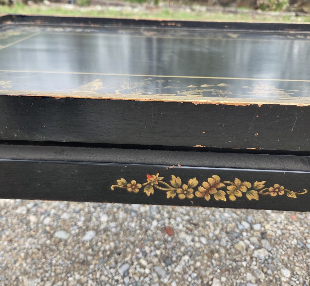 Gilded Chinoiserie Style Side Table