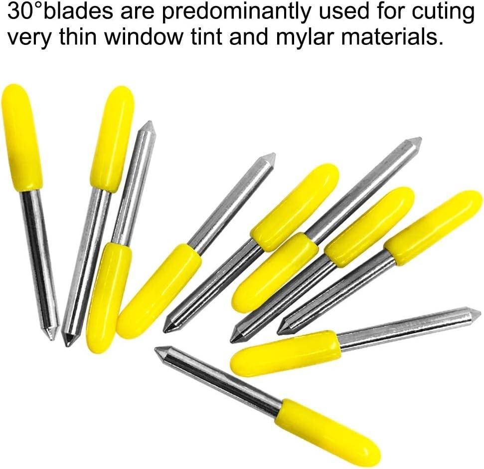 Durable Tungsten 30/45/60 Degree Blades - Complete Cutting Solution for Plotters
