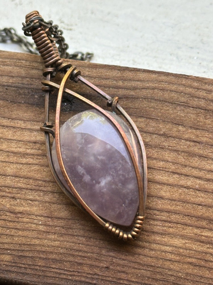 Polished Grape Agate Necklace