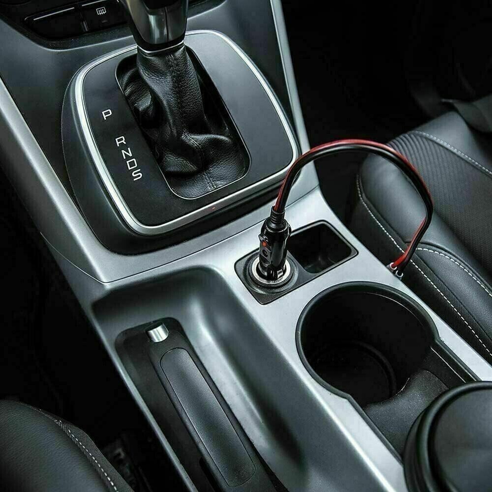 2 Pack 12V Fused LED Light Cigarette Lighter Male Plug Replacement with Leads