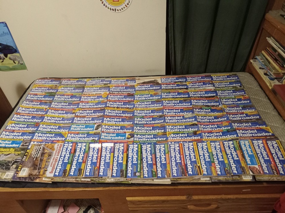 model railroader magazine collection: 88 magazines!