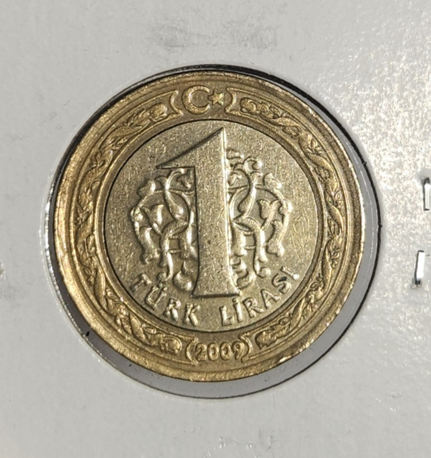 Turkish Lira Coin 1 Good Condition