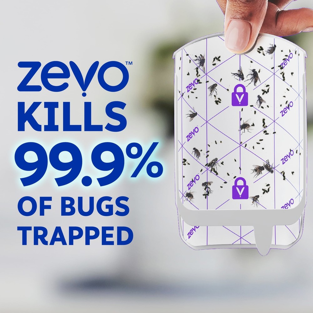 Zevo Flying Insect Indoor Fly Trap Full Size: Easy, Mess-Free Solution