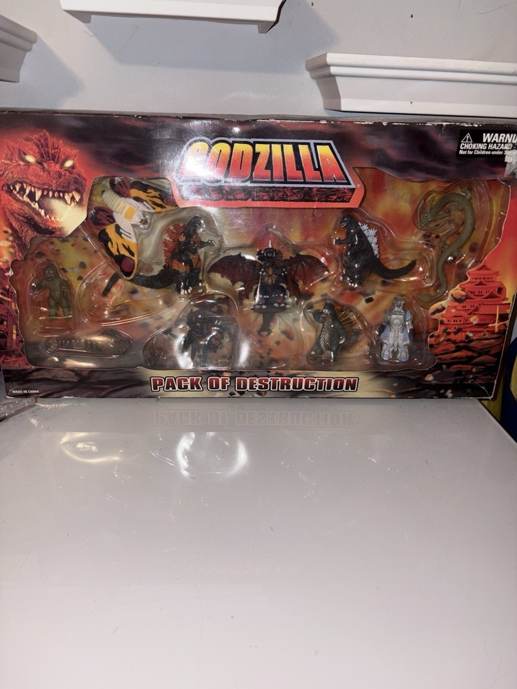 Bandai Godzilla Pack of Destruction 2003 10 Mini Figures