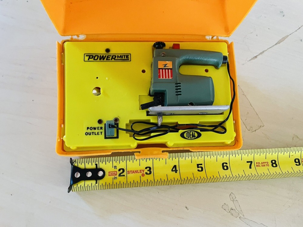 Old Vintage IDEAL Powermite Buffer With Case Tool Toy