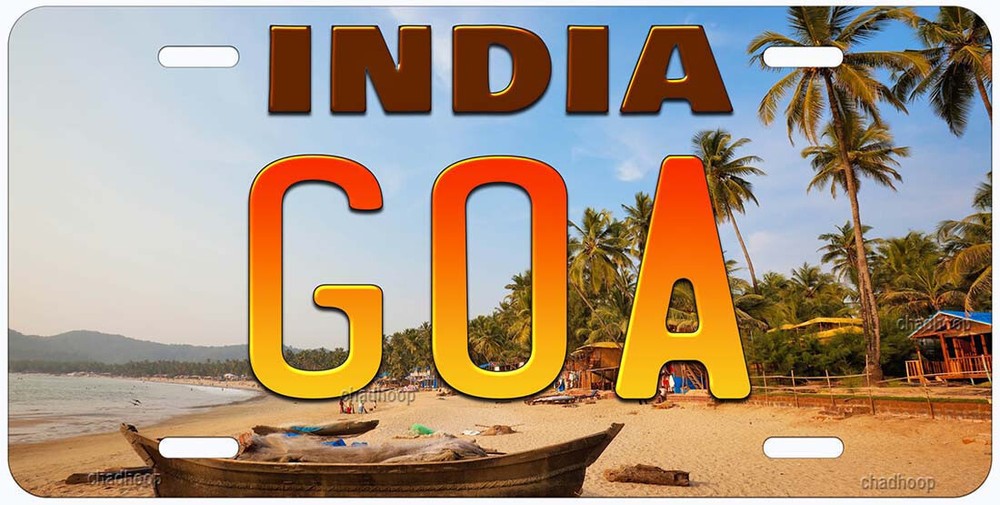 Goa India Novelty Car License Plate