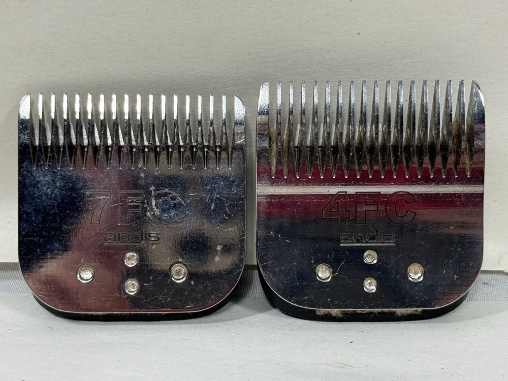 Andis 4FC And 7FC Clipper Blades Preowned