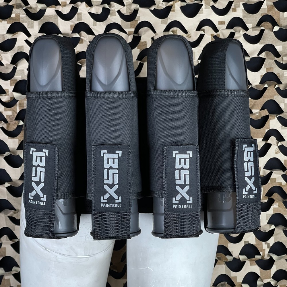 NEW BSX 4 Pod Paintball Harness - Black